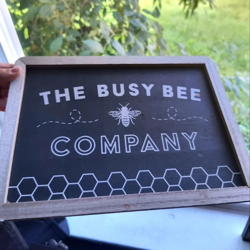 The busy Bee company home decor accents faux chalkboard party decorations bumble